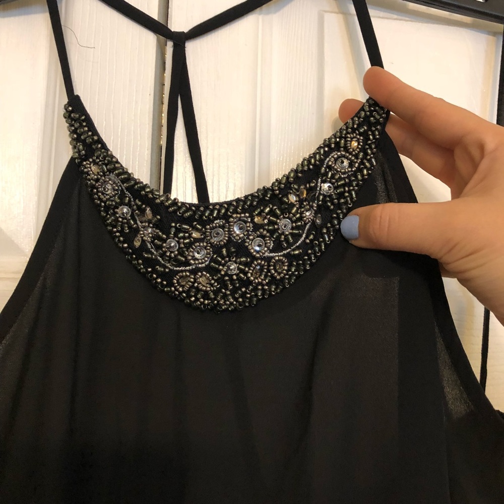 Beaded camisole top